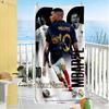 Mbappe Personalisierter Name Strandtuch Super Weich & Saugfähig Perfekt für Reisen Yoga Camping und Schwimmen