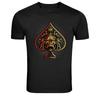 Samurai Skull Spade Card Warrior Graphic T-Shirt