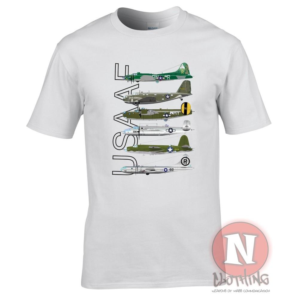 Ww2 Usaaf Bombers TShirt Flying Fortress B29 B26 B25 B17 B18 Us Army Airforce