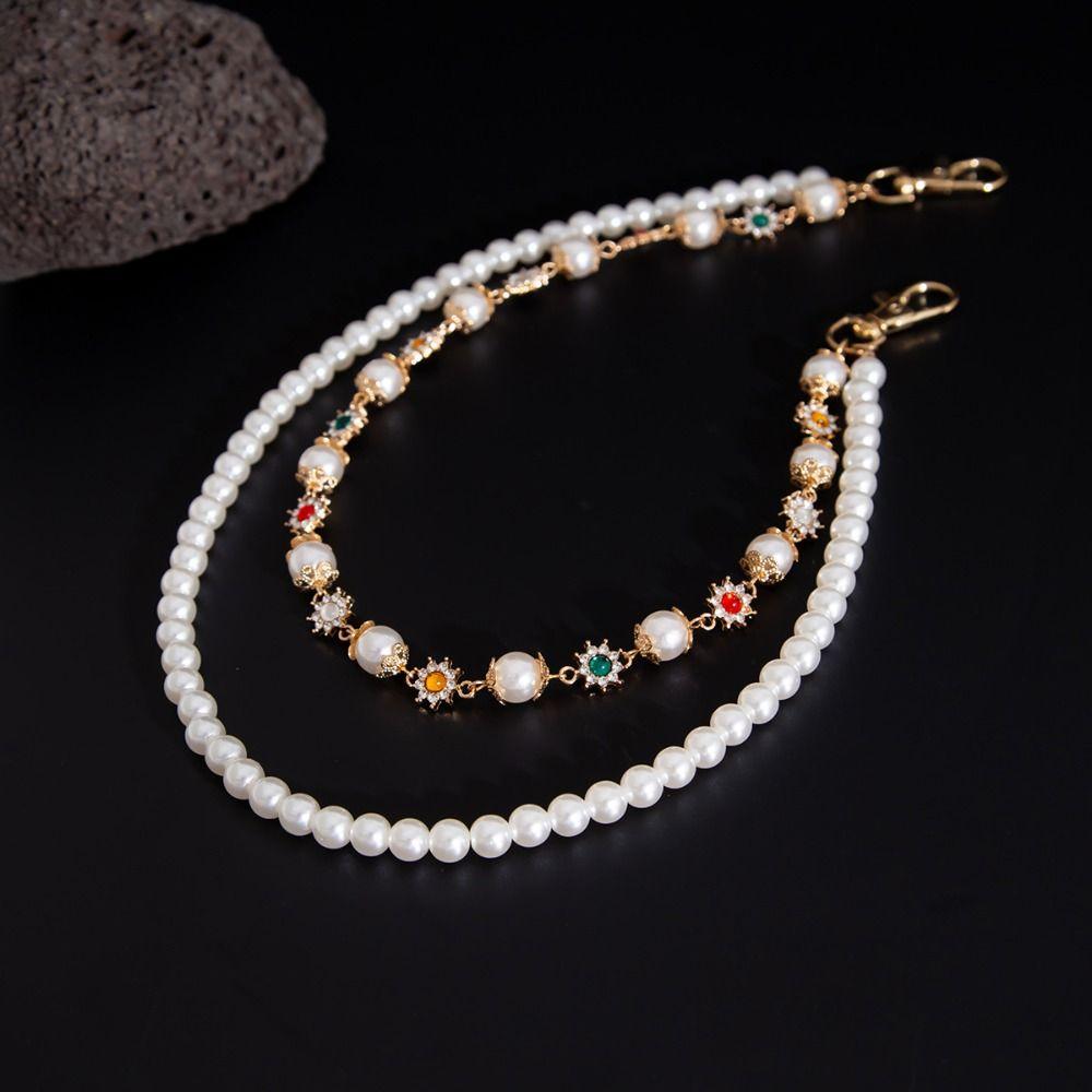 Tassel Pearl Waist Chain Zinc Zinc Zinc Alloy Pants Chain Goth Punk Belt Chain  Jeans