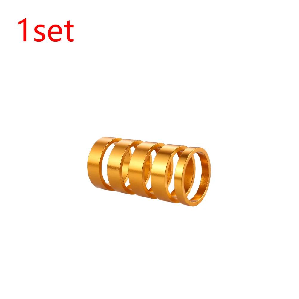 1/2/4set Aluminum Alloy Bike Headset Washer Mountain Bicycle Front Fork Washer Bike Stem Handlebar Spacers Ring Gasket