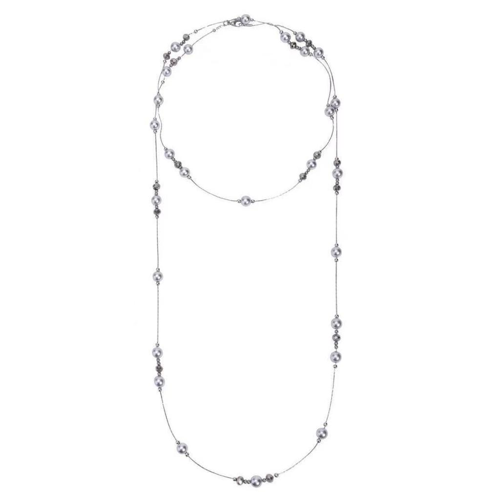 High-end Long Style, a Variety of Wearing Methods, Sweater Chain, High-end Gray Pearl Necklace, Femininity, Niche Light Luxury Collarbone Chain