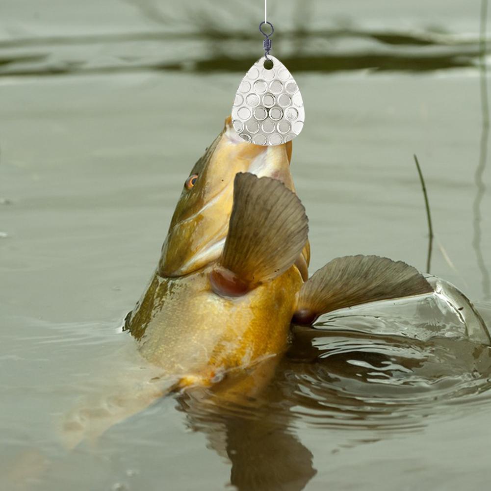 20pcs DIY Spinners Sequins Metal Vib Hard Bait Assist Composite Fishing Spoon Spinner Blades DIY Fishing Lures Accessories