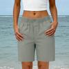 Women Loose Fit Elastic Waist Casual Shorts with Pockets Straight Leg Design Comfortable Mid Rise Relaxed Style for Everyday Wear