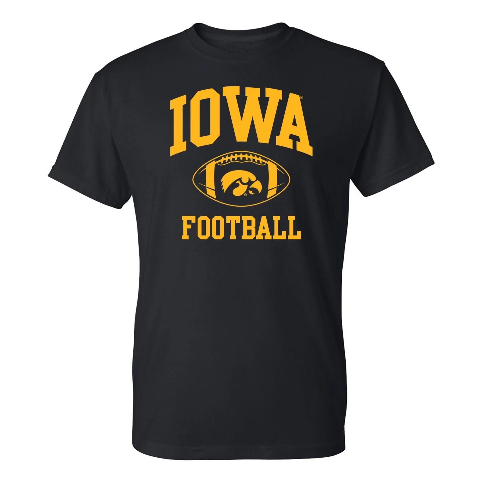 Iowa Classic Football Arch Licensed Unisex T-Shirt - Black 3XL
