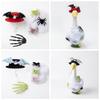 Bat Wings Halloween Goose Outfits Fake Cobweb Lawn Goose Clothes  Yard Ornaments