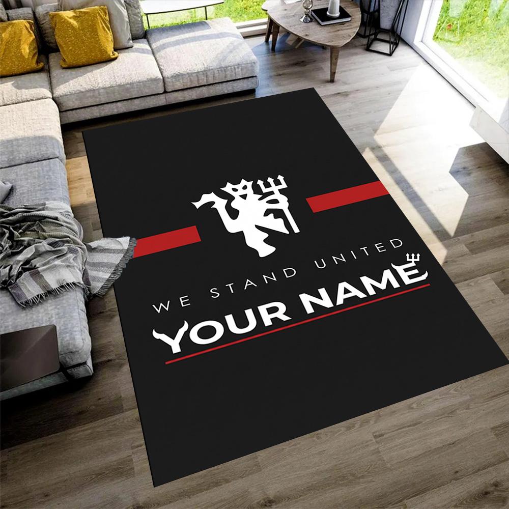 Manchester Personalized Name Floor Rug Office Rug Design for Hallway Study room Decorate room Outdoor Anti-slip Rug Anime Office Decor