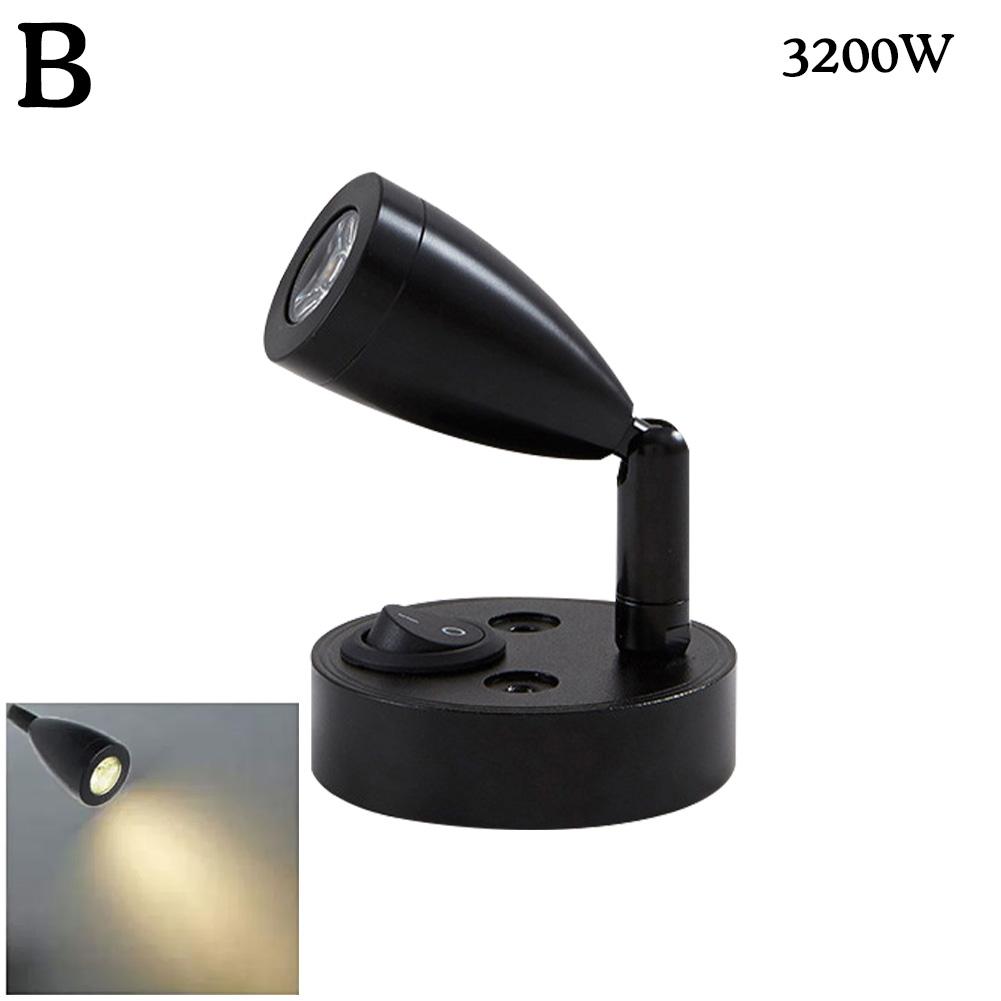 RV Lights Interior Reading Lamp LED Bedside Lamp 3W RV Wall Sconce Light Fixtures Rotatable Spot Lights Boat Camper Van Lamp