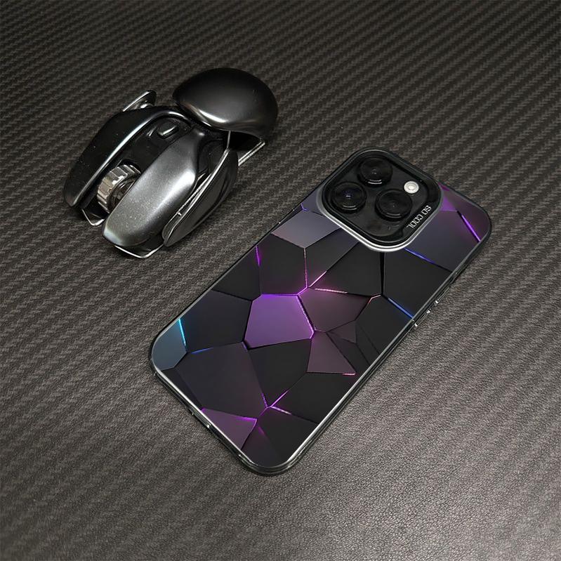 Colorful splicing suitable for Apple 16/15/14 phone cases 11/12/13 Pro/x/8/7plus color silver