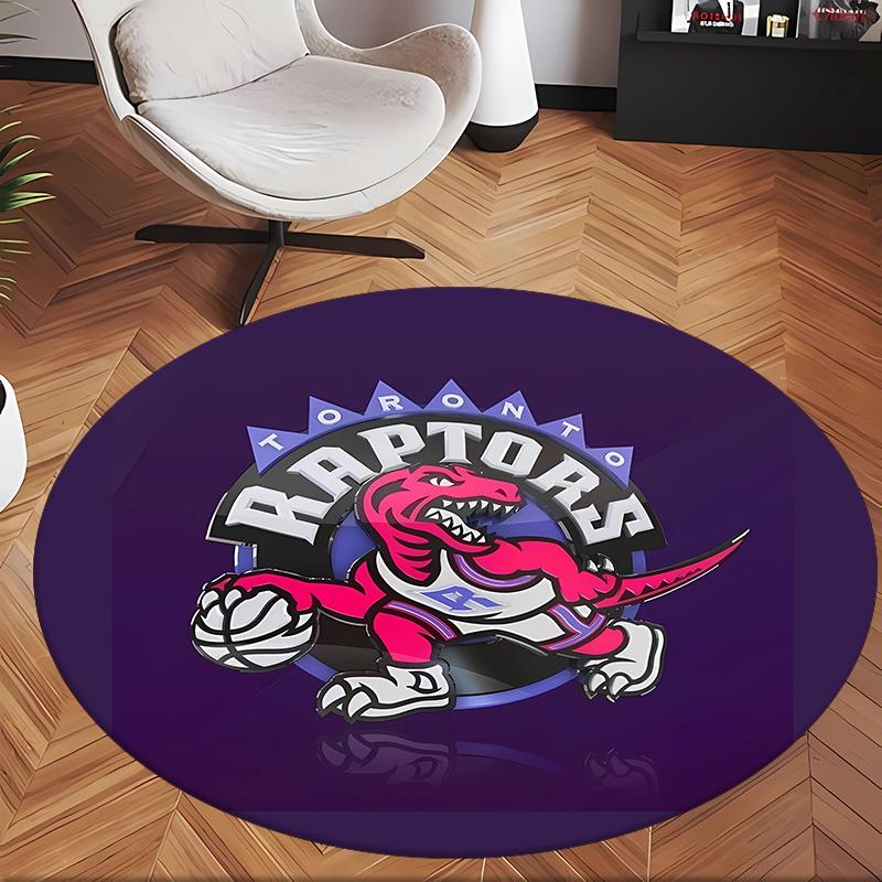 Toronto Raptors (5) Ofis için Yuvarlak Halı Ofis, Yatak Odası, Oturma Odası ve Ev Alanı için Dekoratif Yer Halısı