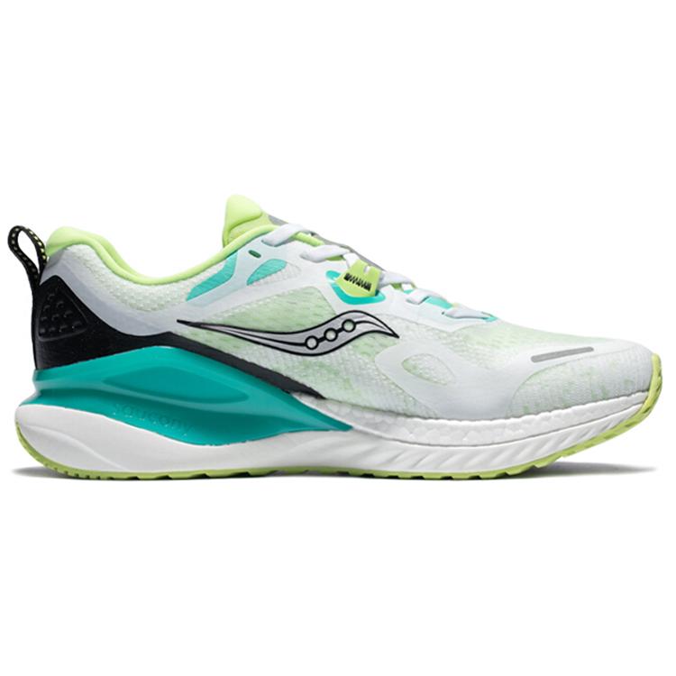 Saucony Phoenix Inferno 1 Mesh Slip Resistant, Abrasion Resistant, Breathable Low top Running Shoes Men's White Green S28150-2(M)
