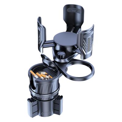 Auto Flessenhouder Organizer 2 in 1 Auto Waterbekerhouder Anti-Shake Verstelbare Basis Drankhouder Multifunctionele Dubbele Bekerhouder