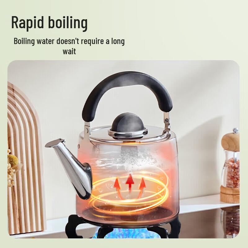 Supor 5L 304 Stainless Steel Whistling Kettle for Gas Stoves