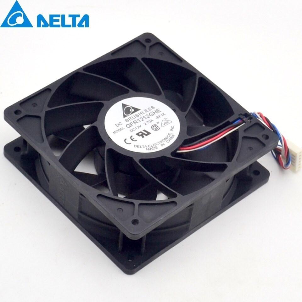 1PCS QFR1212GHE 12V 2.70A 12038 120MM 12CM 6000RPM Server Fan Cooling For Delta