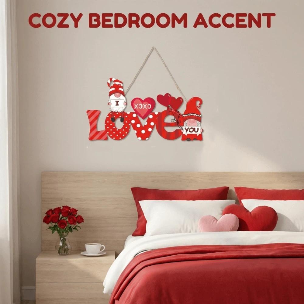 Creative Love Door Pendant Exquisite Valentine's Day Hanging Love Wall Hanging  Background Prop