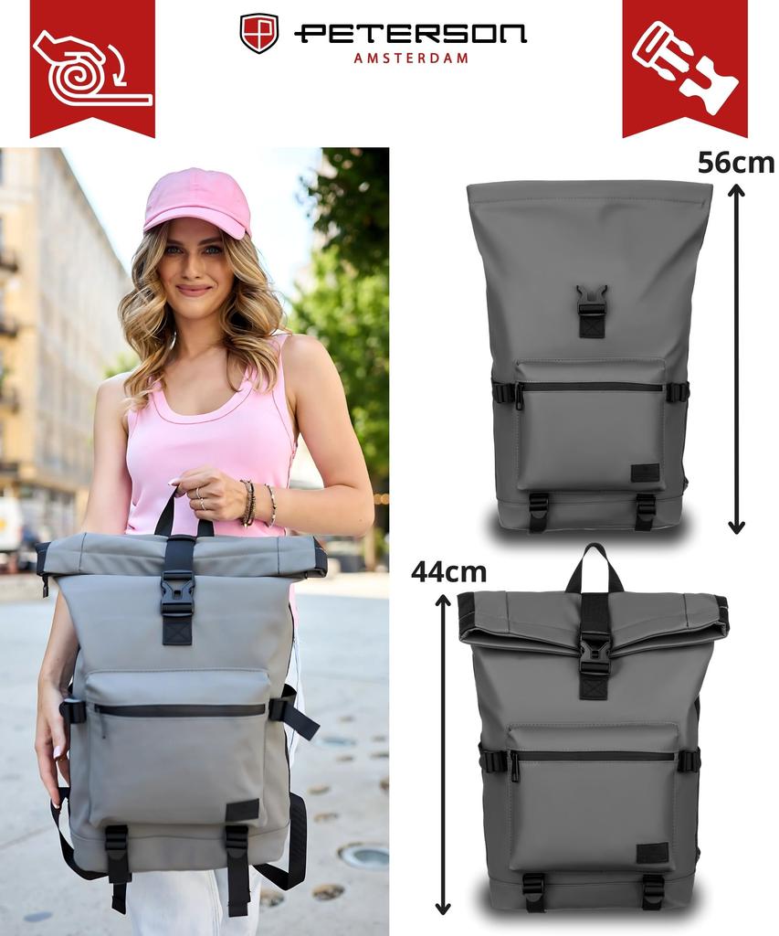 PTN NAIROBI-9121 GRAY City Backpack