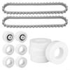 Kit de Substituição 25-26 para Limpador de Piscina Robô Dolphin 9985006-R2 Trilhos e Conjunto de Anéis 6101611-R4 Compatível com M400 S200