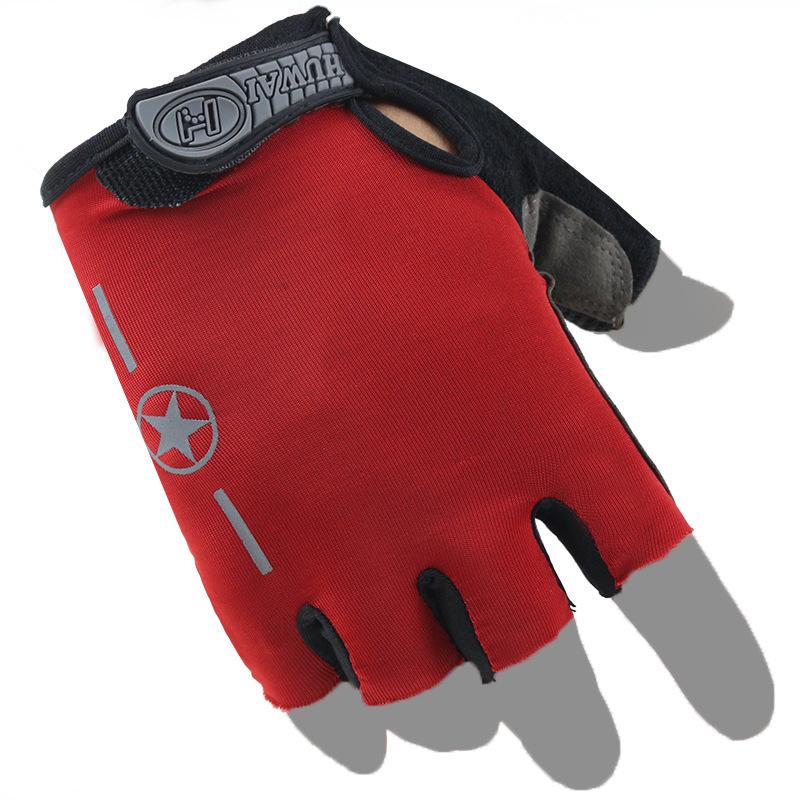 Spring and Summer Riding Half Finger Gloves Thin Bicycle Mountain Bike Motorcycle Motorcycle Men and Women Shock Absorption Cycling Gloves