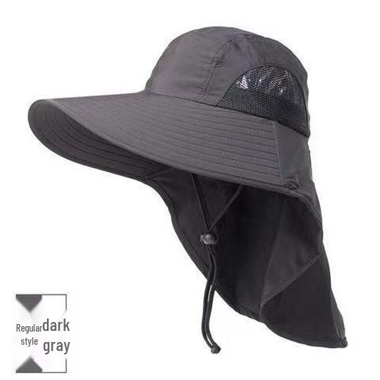 UV Protection Wide Brim Sun Hat for Men & Women, Summer Outdoor Hat with Face & Neck Coverage, Ideal for Fishing.