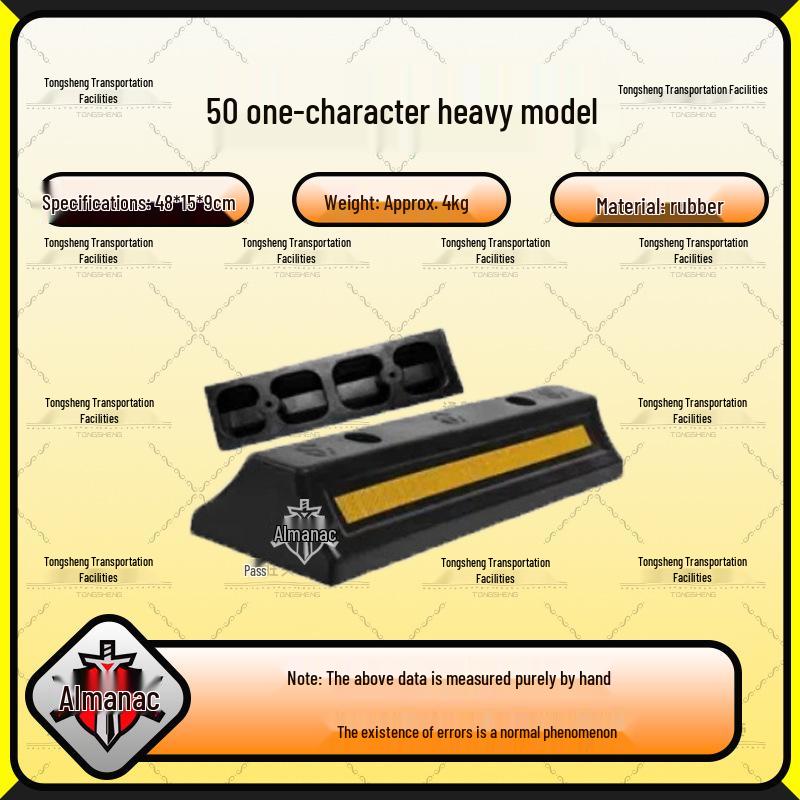Rubber Car Wheel Chock Parking Barrier and Ground Stopper
