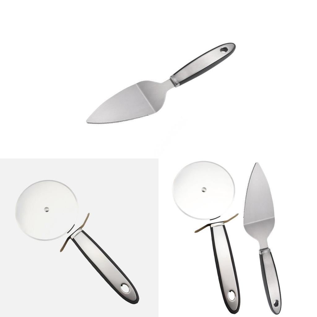 Stainless Steel Pizza Peel And Cutter For Baking And Cooking