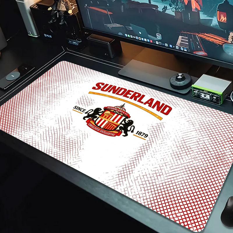 Sunderland Association Football Club Logo Large Size Mouse Pad Large Gaming Table Cushion Non-slip Laptop Tablet Big Mousepad XXL Mat Mini PC Playmat 