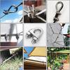 12 Pcs M12-M26 304 Stainless Steel Wire Rope Cable Clip Clamp U Bolt Saddle Fastener