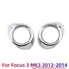 2pcs Front Fog Light Cover Fit for Ford Focus 3 Mk3 2012 2013 2014 ABS Chrome Lamp Trim Bezel Bumper Foglight Car Accessories