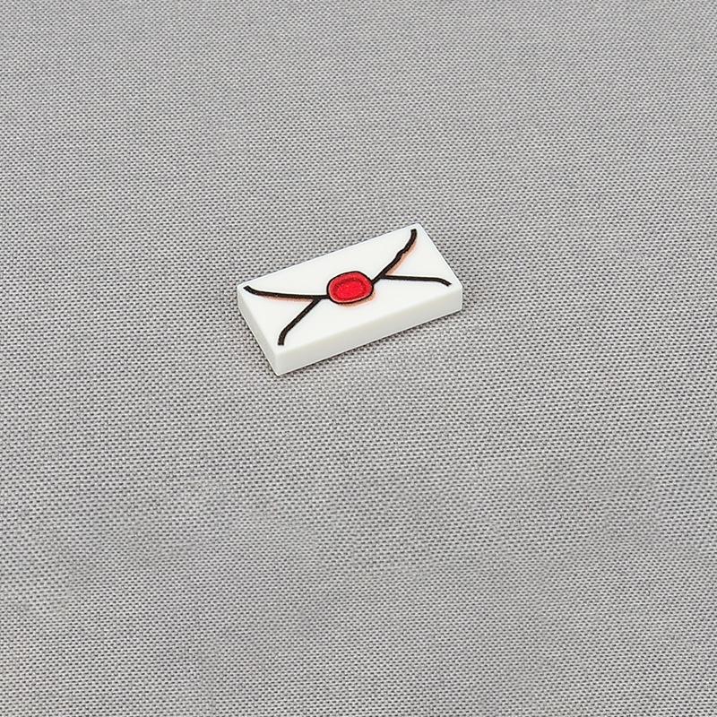 MOC 10PCS Printed 3069 Envelope Pattern Building Blocks Kits Post Office Mailbox Equipment Bricks Particle Educational Toys Gift