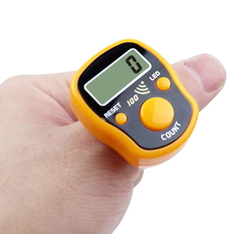 Mini Counter Manual Clickers Counter with Resettable Digits Led Screen for Sports Event Crafting Row Counting Lightweight