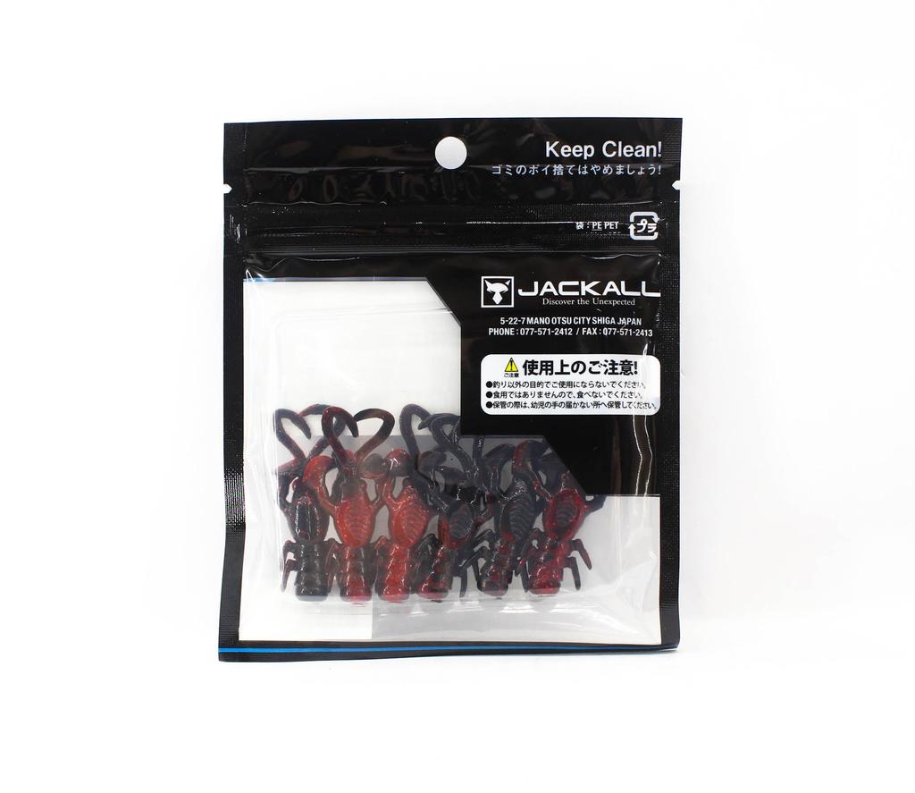 Leurre souple Jackall bébé dragon sel 2 pouces rouge poivre flocon