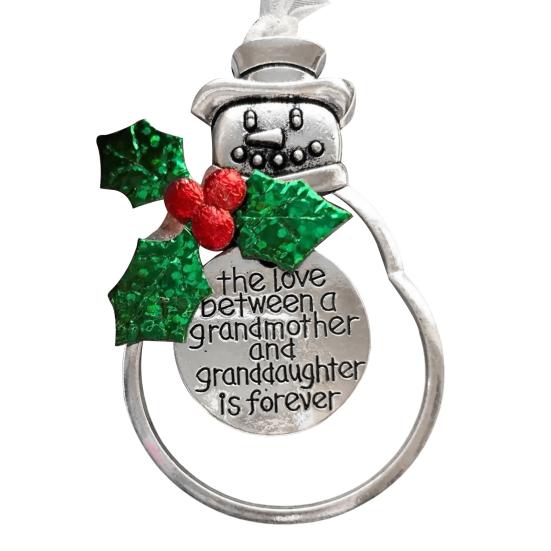 Christmas Tree Alloy Hanging Decoration Girl Love Heart Snowman Reindeer Shape Hanging Ornament Friends Family Neighbors Holiday Gift