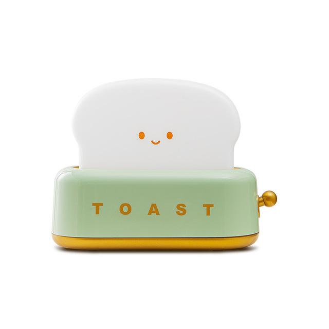 LED Night Light Toast Lamp Rechargeble Bread Maker Lights Bedroom Decoration Mood Light Sleeping Lamps Bedside Lighting