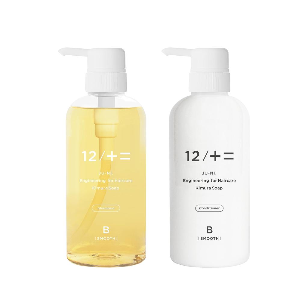Kimura Soap Shampoo and Conditioner Bottle for Curly and Damage Care 12/JU-NI Set, 500ml, Hair, Bedhead, (Type-B)