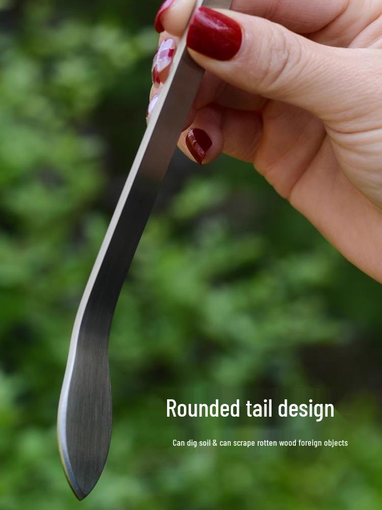 Stainless Steel Three-Pronged Bonsai Rake for Soil Loosening & Garden Planting