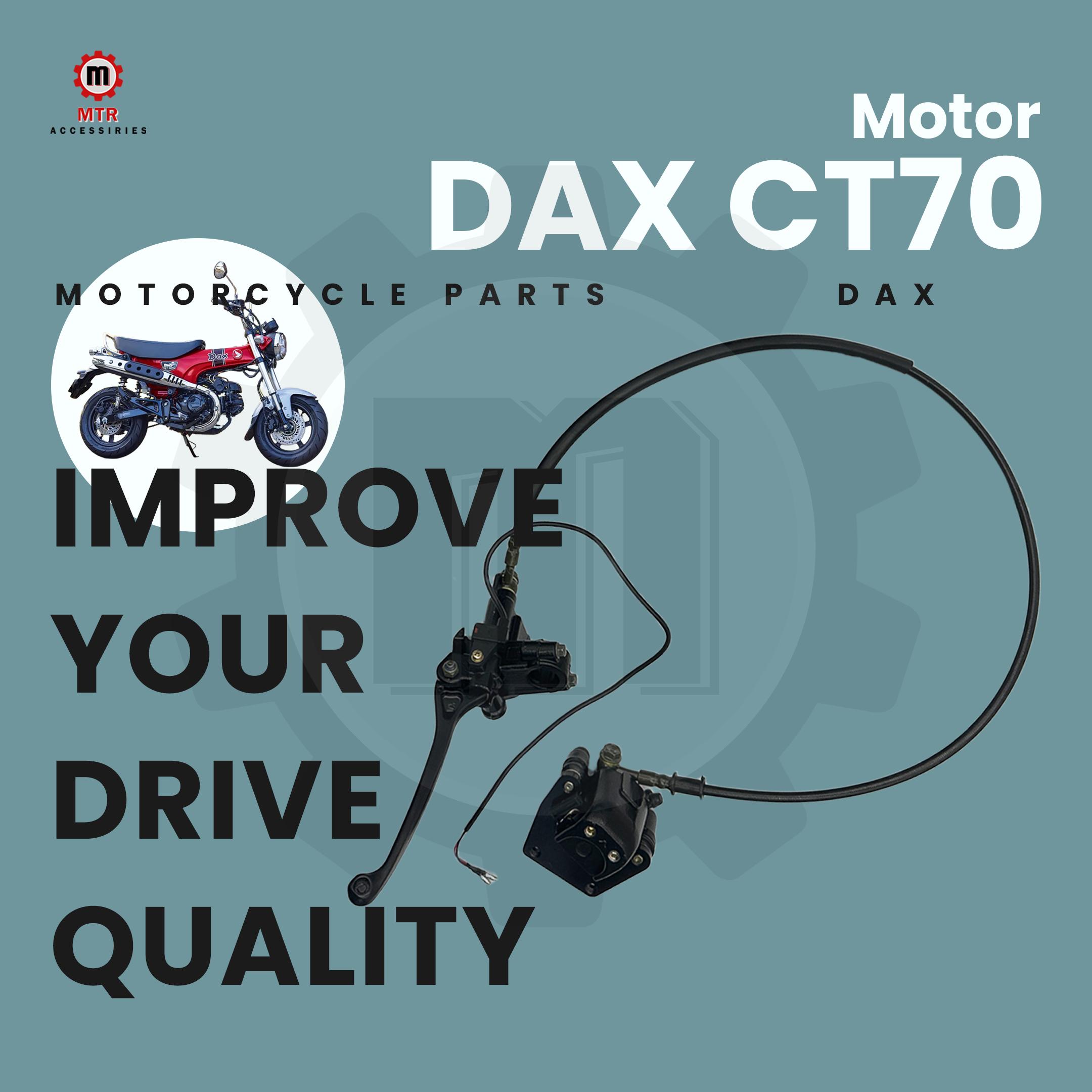 

Front Brake CT70 Parking Brake ST70 Disc Brake Golden Black Single Piston Abalone Brake Caliper Kit for HONDA DAX CT70 ST70 чорний