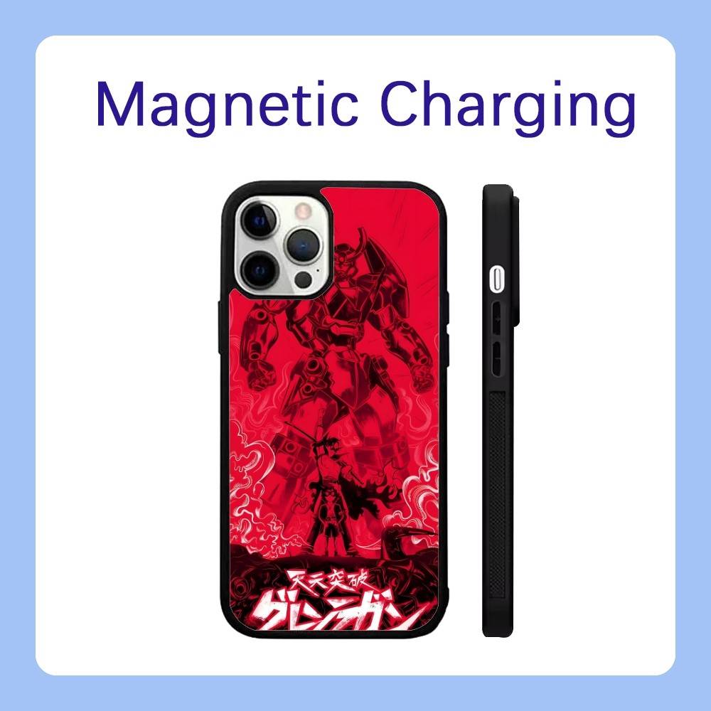 Custodia per Telefono Anime G-Gurren Lagann Per iPhone 17,16,15,14,13,12,11,Pro,Max,Plus,Air,Mini,SE Ricarica Wireless Magnetica Magsafe
