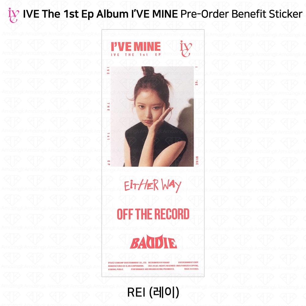 IVE Primul EP I'VE MINE Foto oficială Polaroid Sticker pliat Poster KPOP