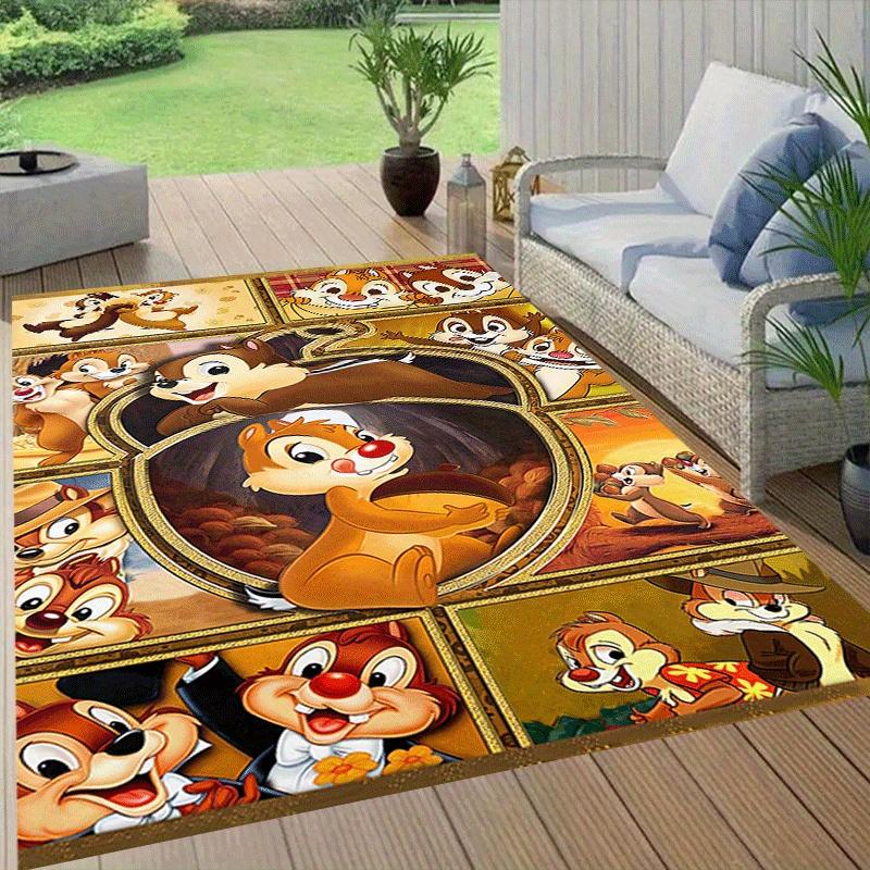 1pc Chip-'n'-Dale Carpet Area Rug, Bedroom, and Playroom Durable, Stain-Resistant, and Easy To Clean, Living Room