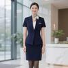 Tluoman Women's Short Sleeve Professional Uniform Suit Set