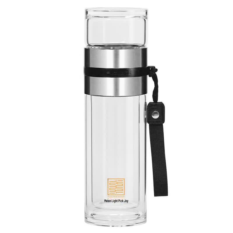 FUGUANG Double-Layer Glass Tea Infuser Bottle