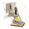 Dreamy Flower Violin Mini Building Blocks Toys Set Fusion of Music & Floral Aesthetics Detailed Design Holiday Gift