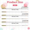 6 Pcs Fine Point Liner Cake Painting Brush Set Cake Brushes Fine Detail Paintbrushes for Cookie Decorating, Icing Pastry, Glitter, Watercolor,