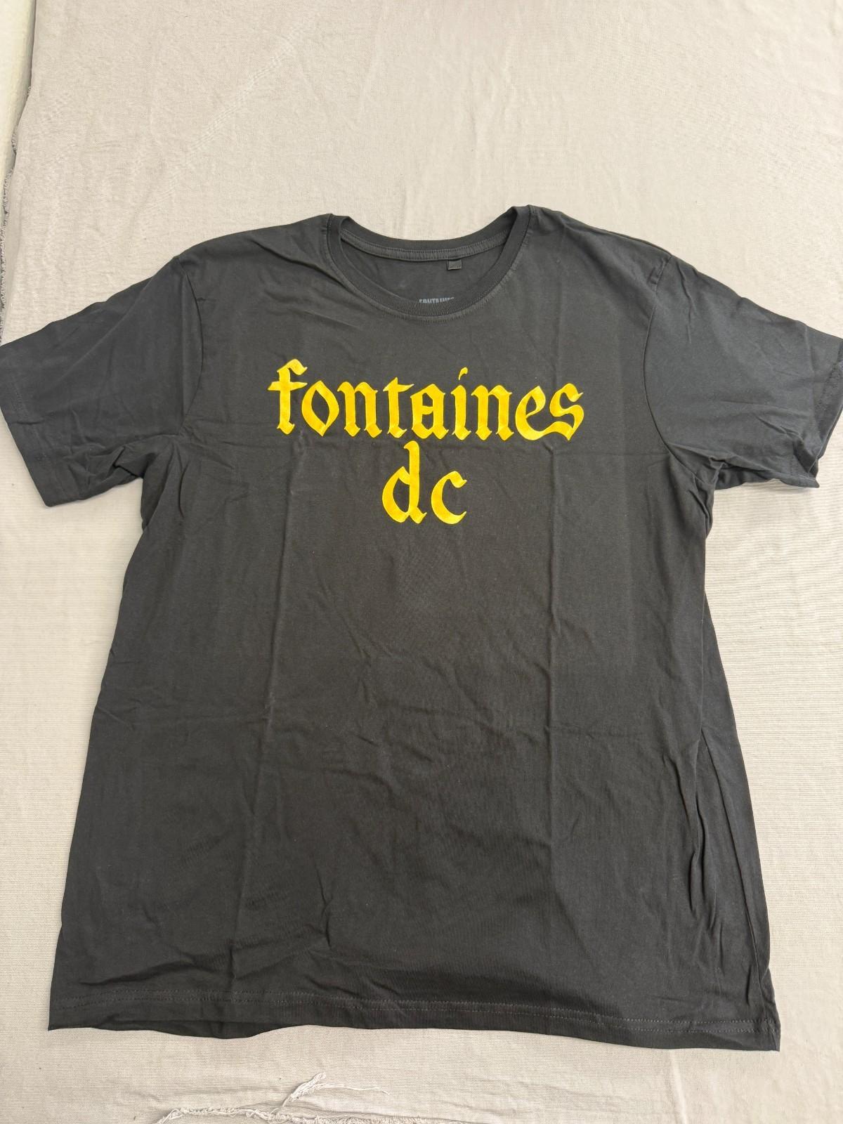 Fontaines D.C. T-shirt - Licensed Fontaines DC Gothic Logo Tee - Official New S