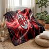 AC Milan Theme blanket Soft Flannel Blanket Plush Throw Blanket Cozy Sofa Bed Blanket for Home Decor