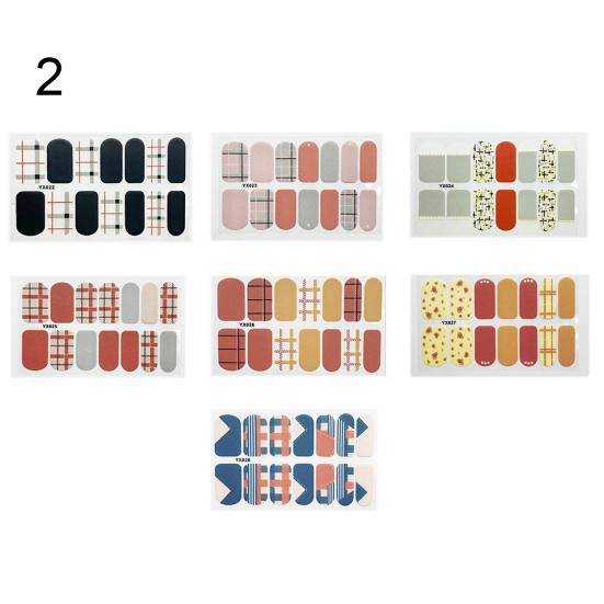 

Матовые наклейки для ногтей, полное покрытие, декор для маникюра в японском стиле 2