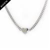 Glory_Arden [Women'S] Surgical Steel Heart Pendant Choker Necklace / Ghmn-306