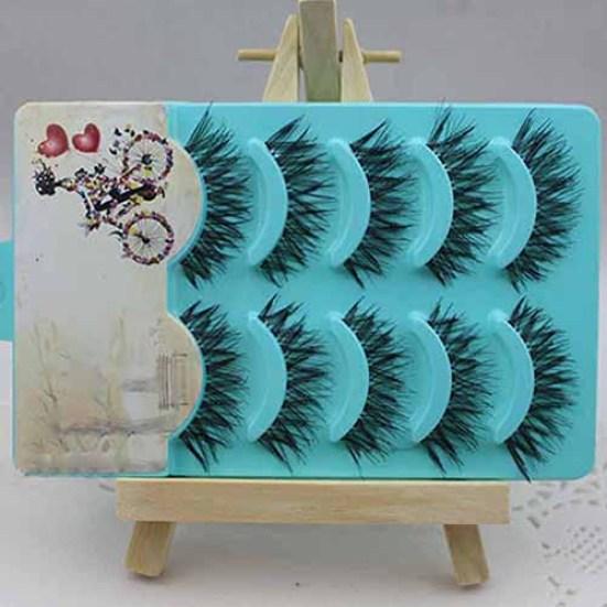 Natural Soft 5 Pairs Fake Lashes Eye Makeup Handmade FALSE Eyelashes