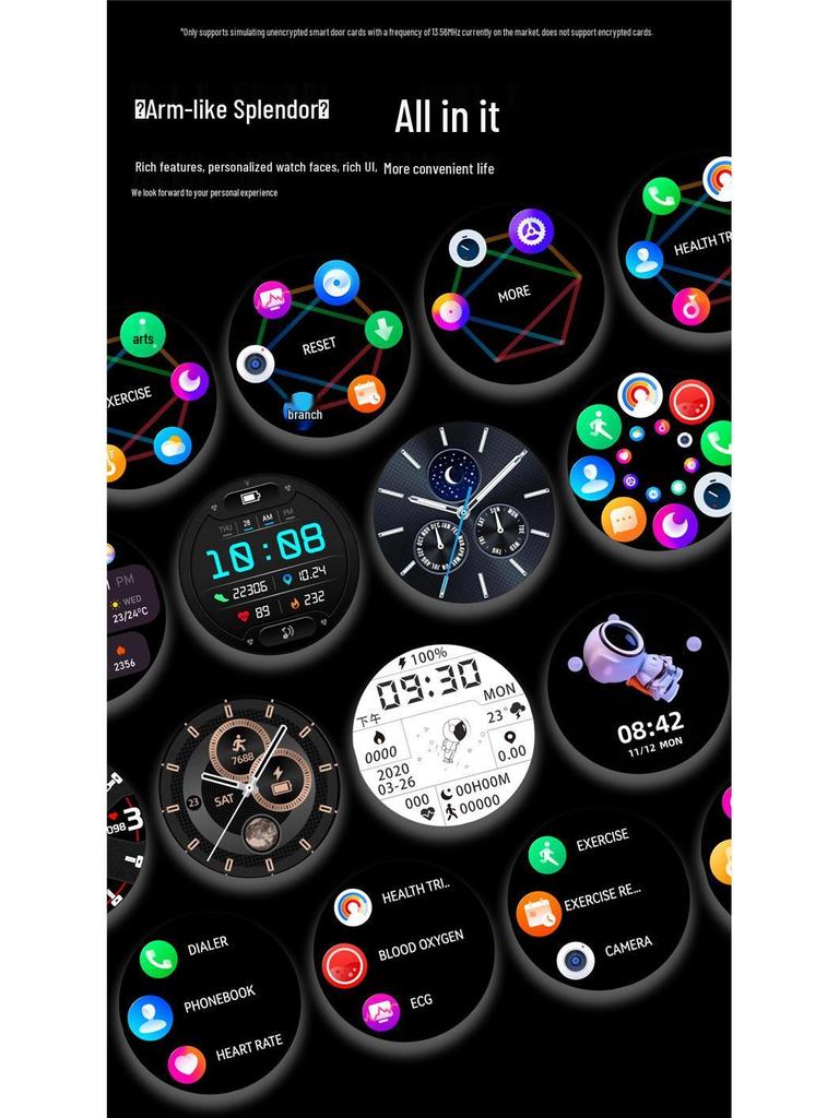 2025 Huaqiangbei Modell T05: High-End Smartwatch mit NFC, Wasserdicht, Multifunktional, Unisex-Design