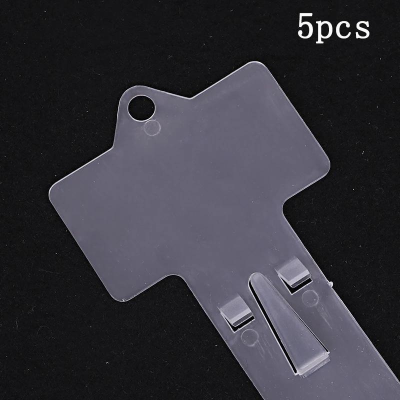 1/5 stuks Supermarkt Snack Plastic Hangstrips Winkel Hang Snacks Display Hanger Haken Handige Winkel Merchandising Clipstrips